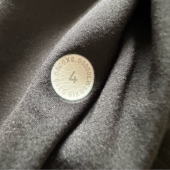 Lululemon Noir Black Wide Leg Tie Waist Pants Size 4 - Picture 8 of 10